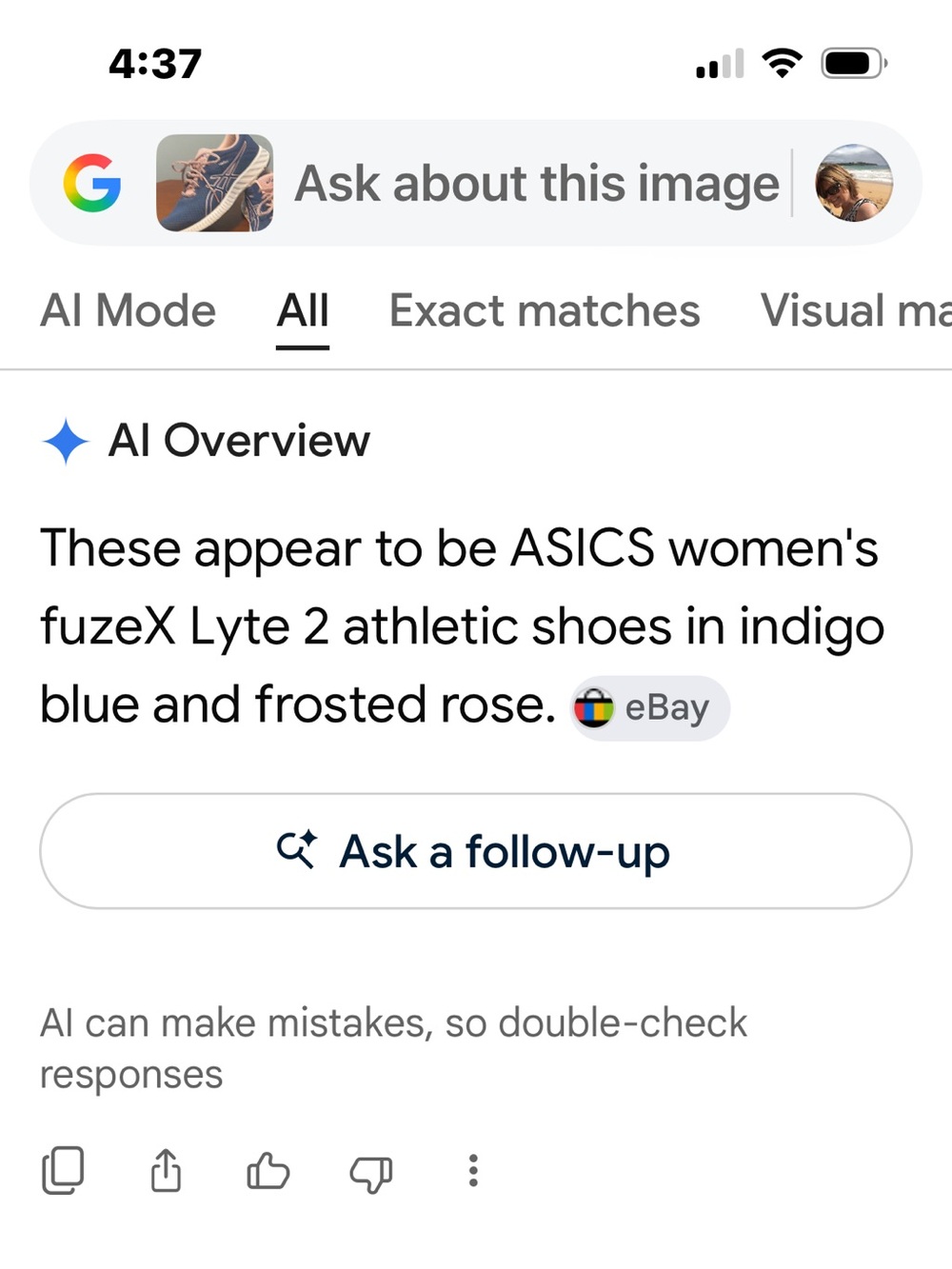 ASICS fuze x lyte gel ortholite and Blush and Navy Athletic Running Shoes size - Picture 15 of 15